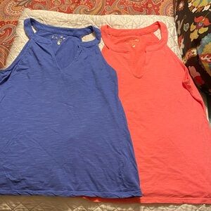 Lilly Pulitzer Tops - Blue and Coral set of 2